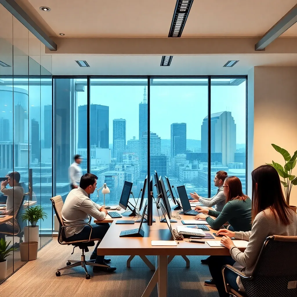 İstanbul'da başarılı bir teknoloji şirketinin ofis görüntüsü